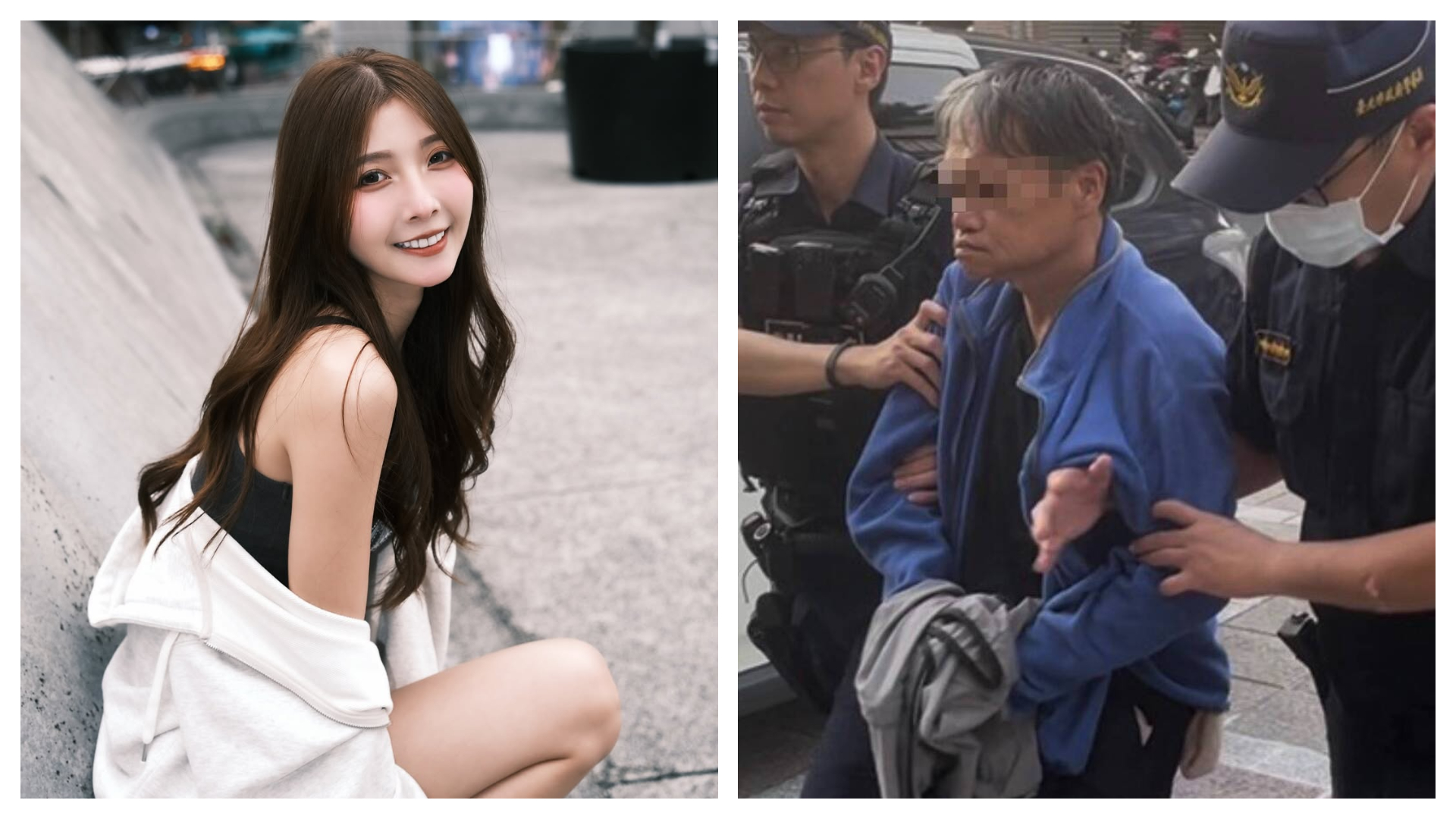 許男昨日涉嫌持利刃攻擊汶汶。(翻攝自Instagram@jessie.02.21、翻攝畫面)