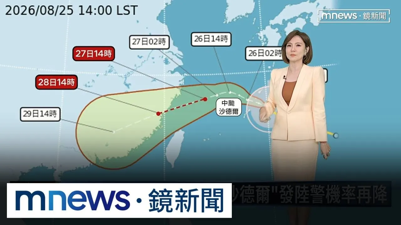 低壓亂局獨剩「沙德爾」　最快明傍晚發海警！