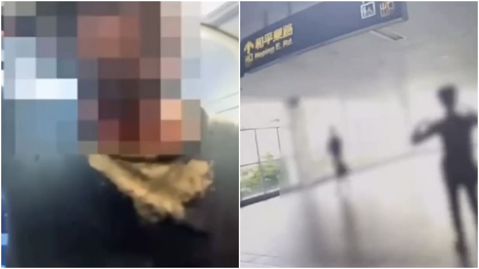 1名戴著鴨舌帽的中年男子不明原因在北捷尖峰時段引起爭議,除了大聲咆哮,還嚼食檳榔。(翻攝畫面)
