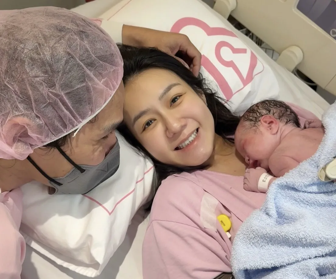 李又汝愛女報到！自然產8.5小時免催生
