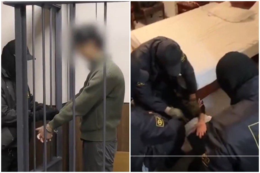 遭俄國控間諜罪！日籍男記者「上銬、關鐵籠」畫面曝光　外務省：無法得知對方狀況