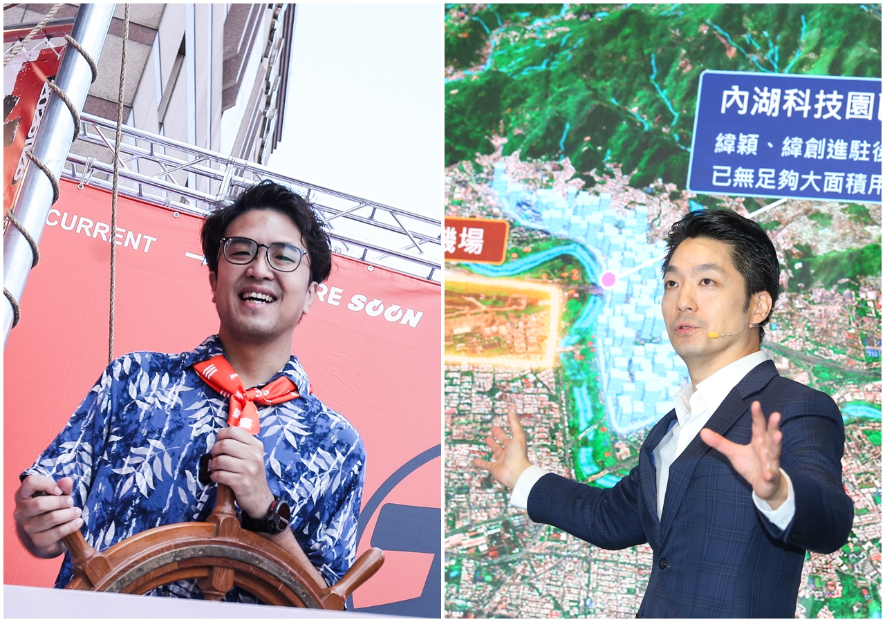 《TVBS》今公布最新台北市民調,現任市長蔣萬安以49%支持度領先,沈伯洋支持度上升至41%,雙方差距只剩下8個百分點。(合成照,鏡報鄒保祥/姜永年攝)