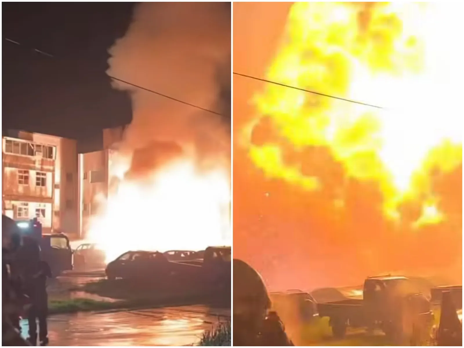 空地鋁鎂釀災！台南安南爆炸瞬間畫面曝　巨大聲響如砲彈轟炸