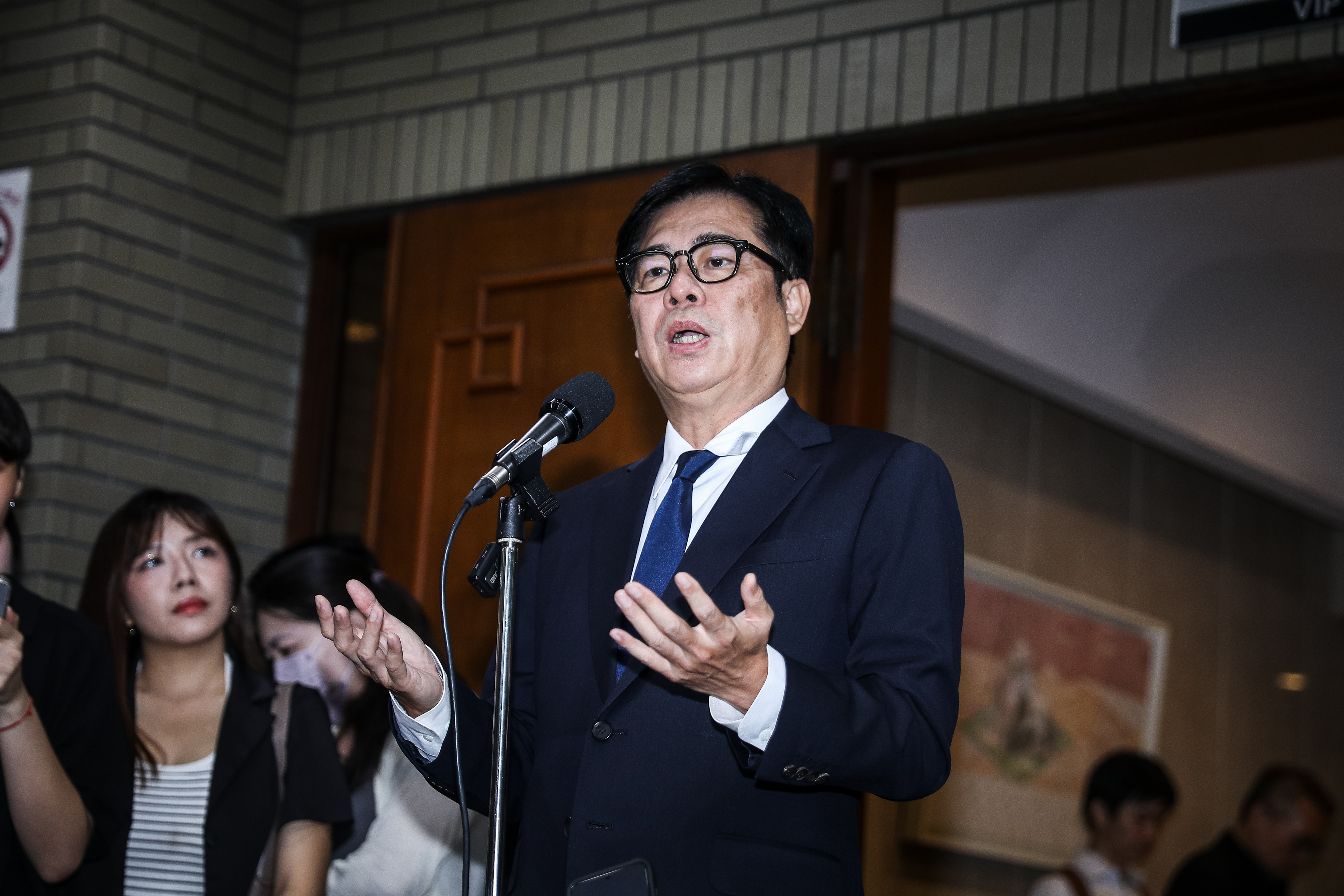 陳其邁痛批中聯油脂惡質、無良,就該讓它倒。(鏡報李智為)