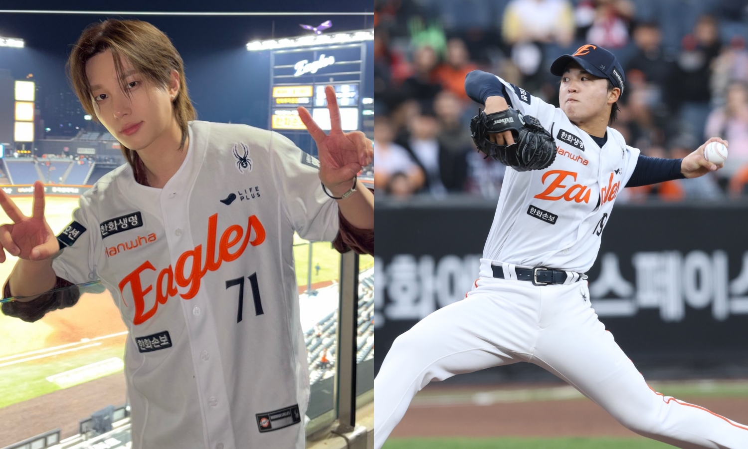 Theo是韓職韓華鷹球迷,也曾受邀擔任韓華鷹及MLB活動開球嘉賓,受訪時更大讚旅韓台灣投手王彥程「投得非常棒,我很喜歡他。」(網路圖片、翻攝王彥程IG)