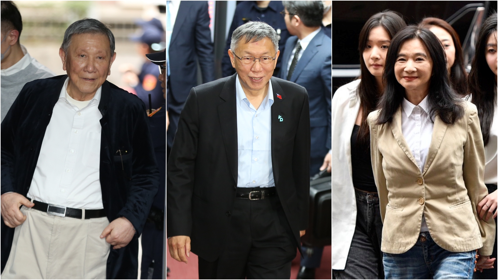 柯文哲維持7千萬交保,沈慶京、應曉薇加保3千萬。(鏡報姜永年)