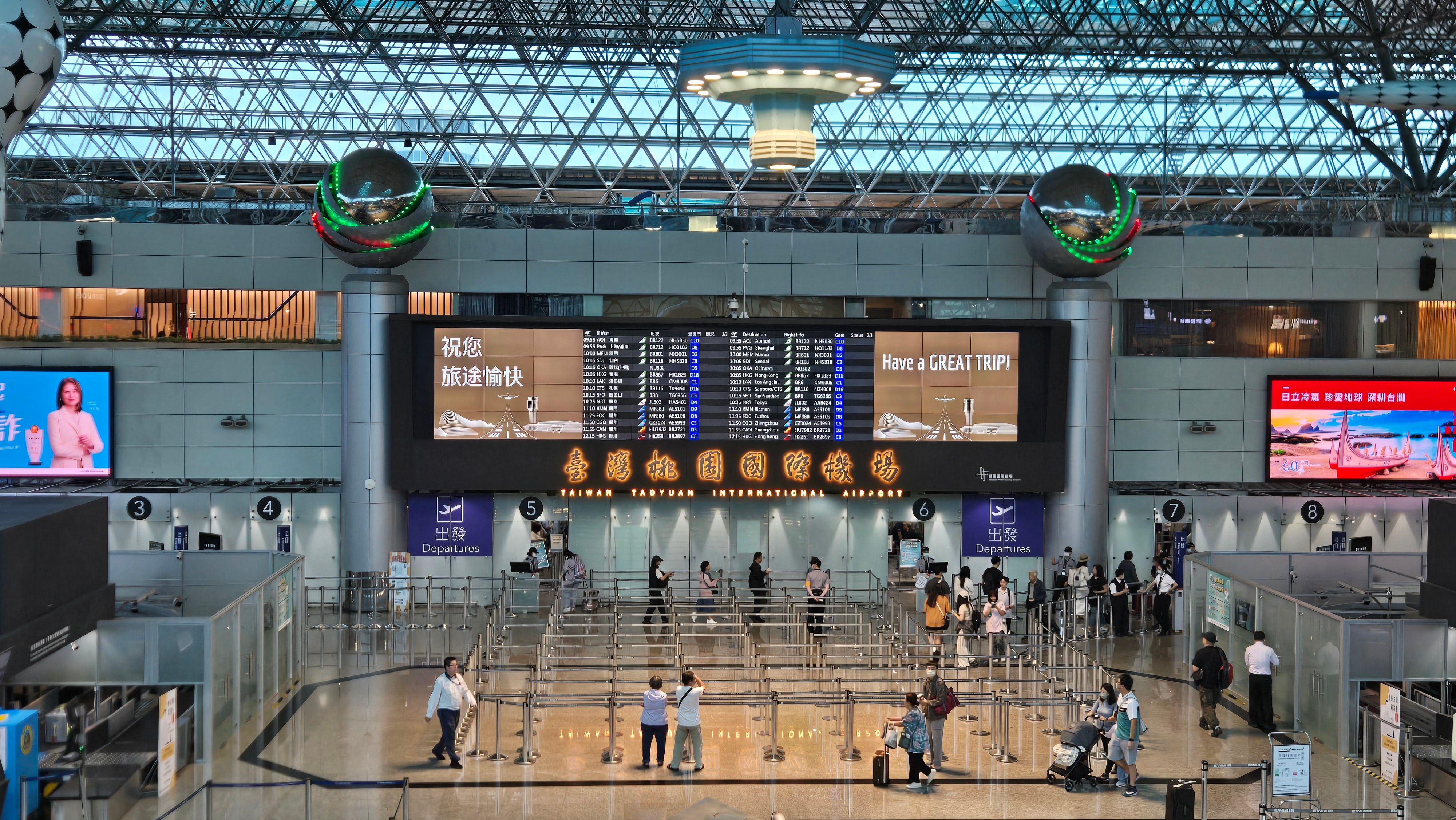 桃園機場疏運期間自明日起5天,預估總旅運量約71.3萬人次。(桃機公司提供)