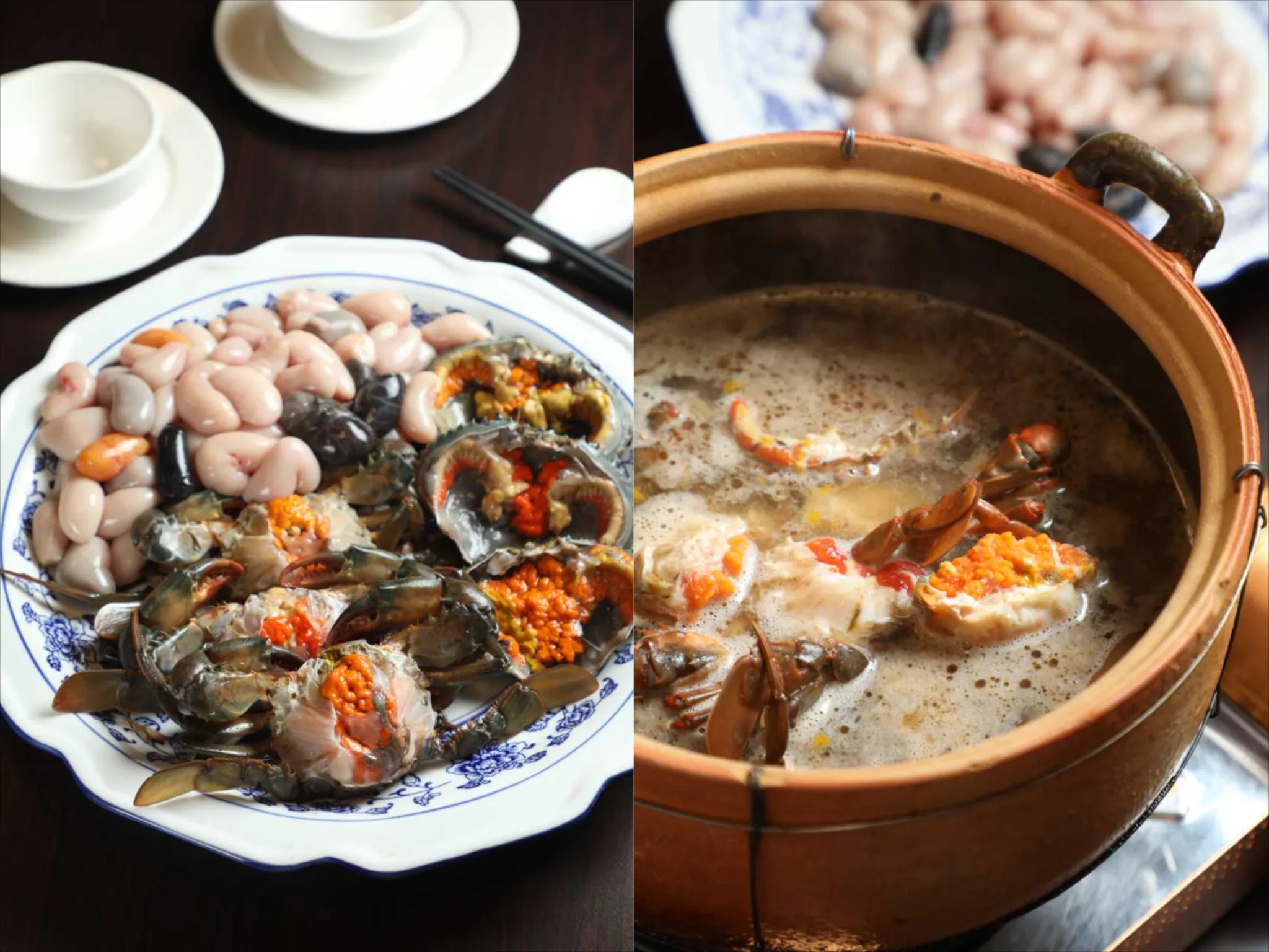 秋日海鮮3／台中潭子這間只用活體海鮮的無招牌私廚　一鍋麻油紅蟳煮雞佛讓大老闆吃了都想打包
