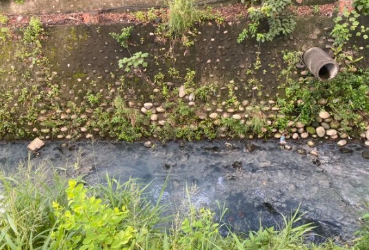 高雄市鳳山區南華一路與臨海路口旁的大排水溝,今清晨驚見一具男性遺體。警方追查確認死者為64歲的王姓男子,王姓男子原居住於當地長照中心,昨日請假外出探友後失聯,不料今晨被發現陳屍水溝,詳細死因仍待檢察官相驗釐清。(翻攝畫面)