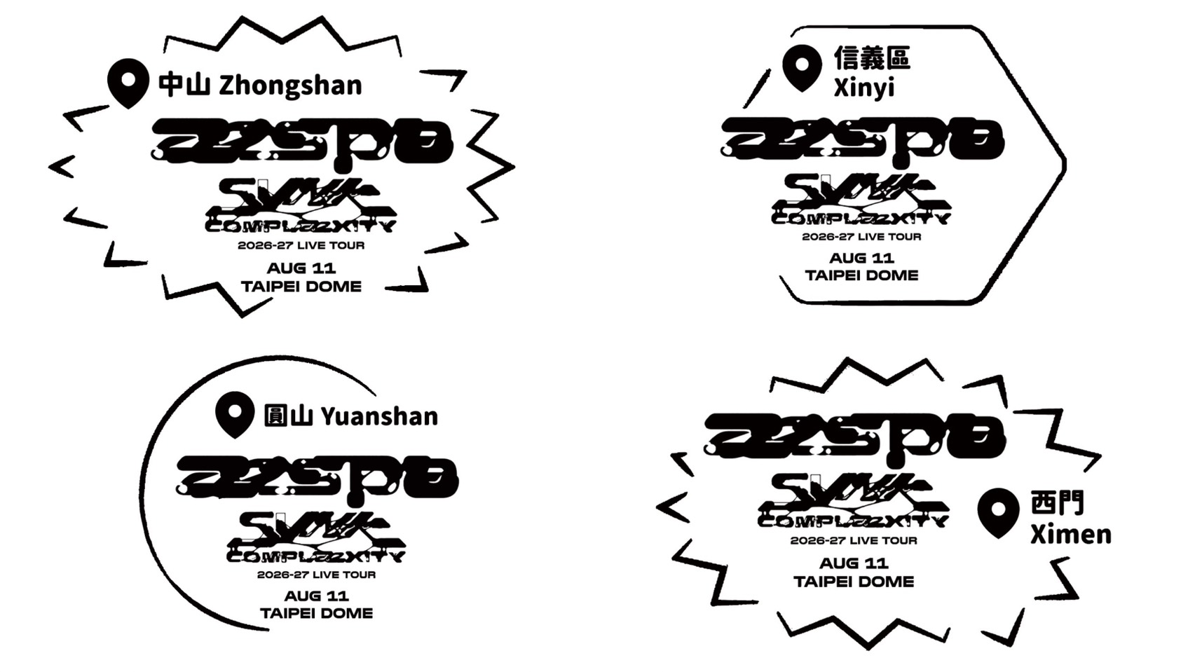 K-POP首次官方紀念章是此次aespa城市企劃亮點之一,邀請MY完成四大打卡任務,收藏台北限定紀念。(Live Nation Taiwan 提供)