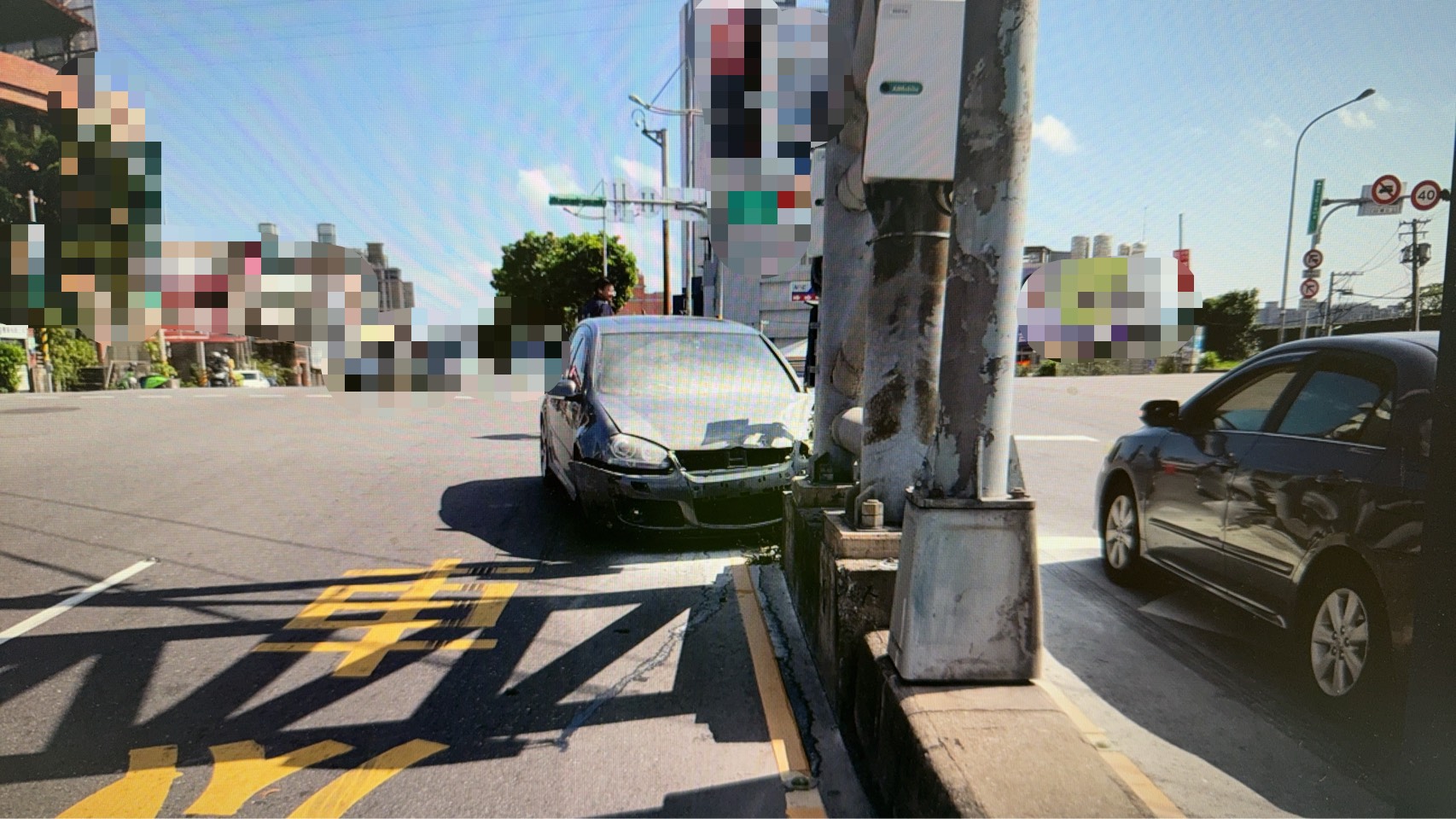 北市男自撞電線桿還肇逃,「消失2小時後投案」警一驗又是毒駕。(警方提供)