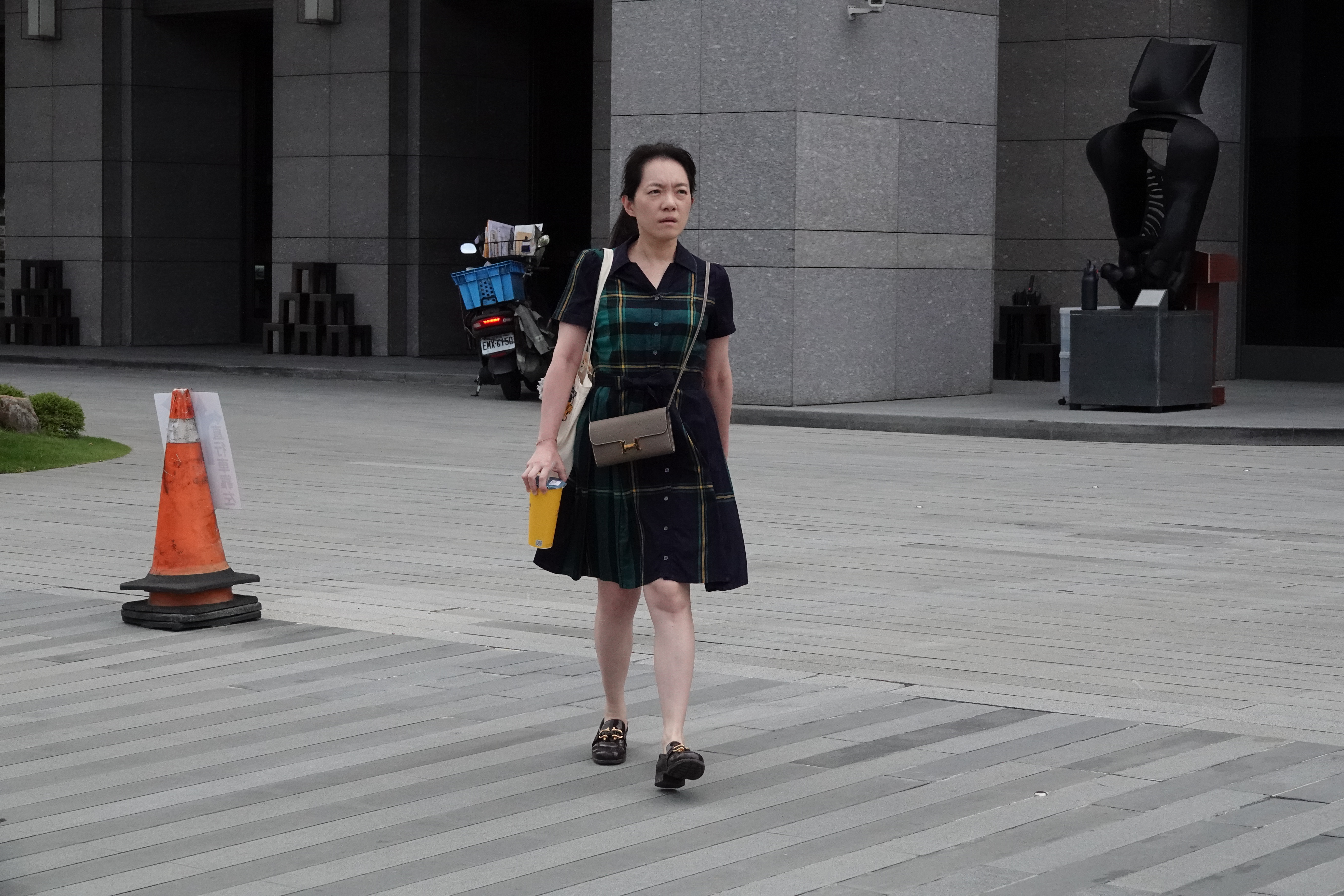 陳幸妤今天一早受訪。