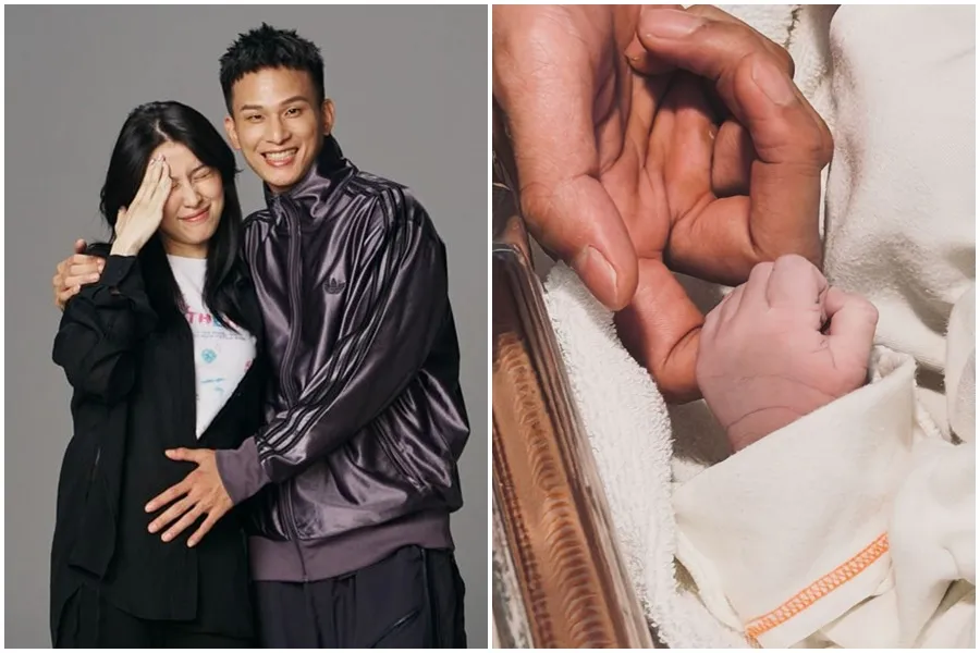 恭喜！「茄子蛋」主唱黃奇斌老婆生了　女兒小手照照曝光
