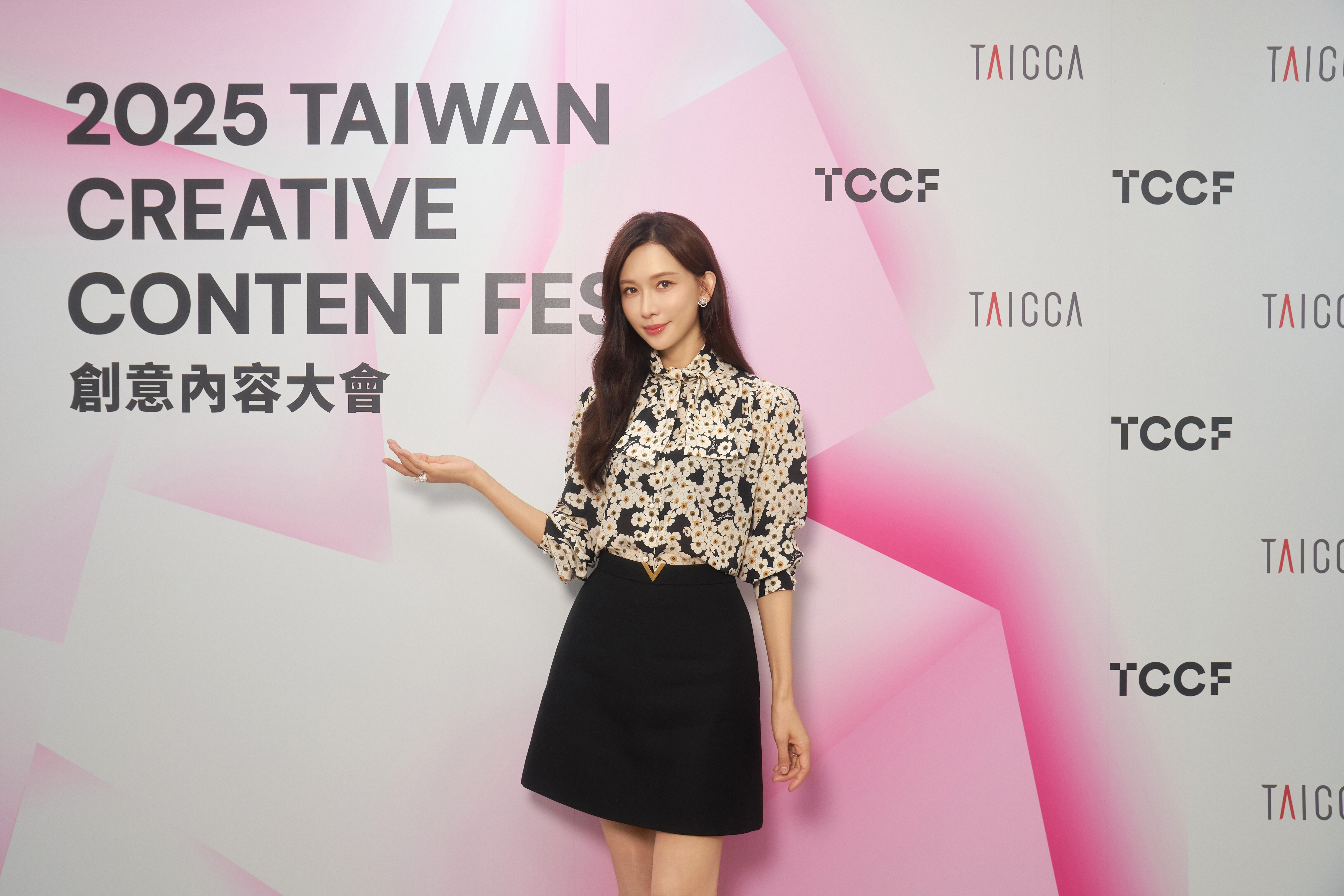 林志玲去年現身文策院主辦的「2025 Taiwan Creative Content Fest 創意內容大會(TCCF)」。(文策院提供)