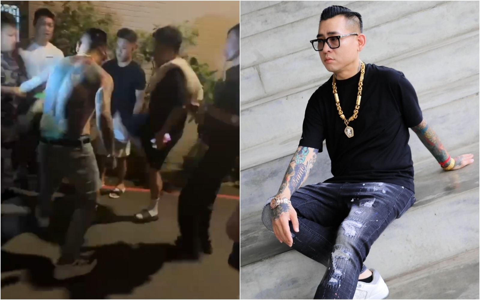 蹦闆被爆參與當街圍毆,他坦言動手並說明事發經過。(翻攝自Threads、臉書)