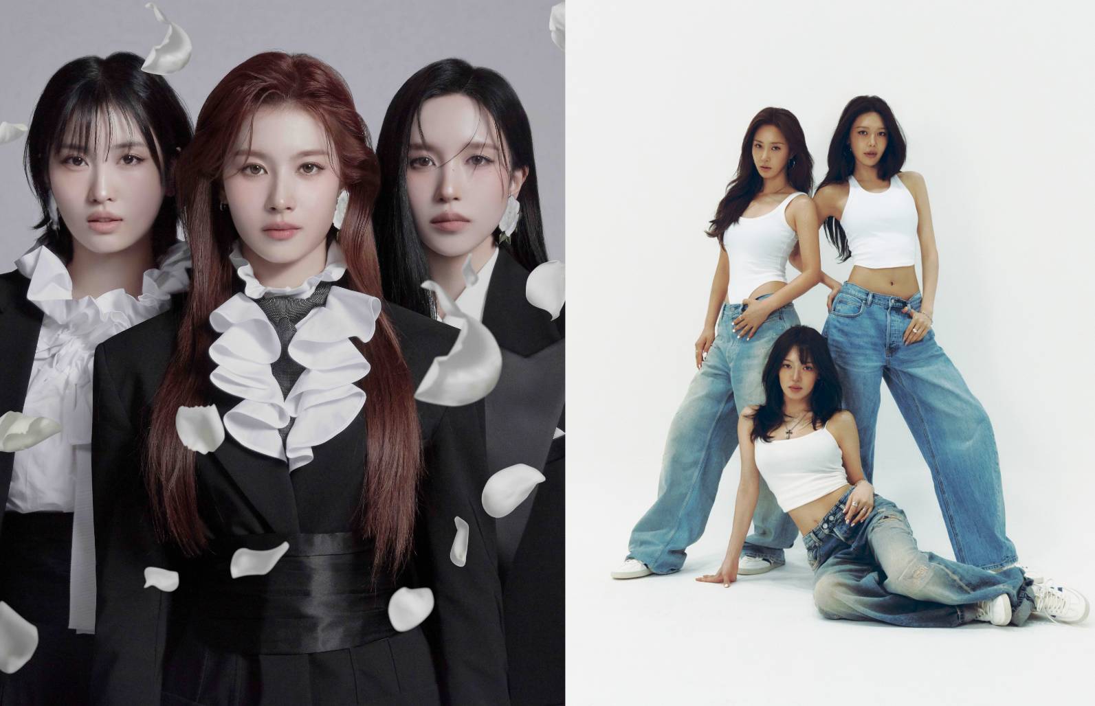 MISAMO(左)、孝利秀(右)、EUNHA、SINB、UMJI(前 VIVIZ)將同台開唱。SHOW OFFICE提供