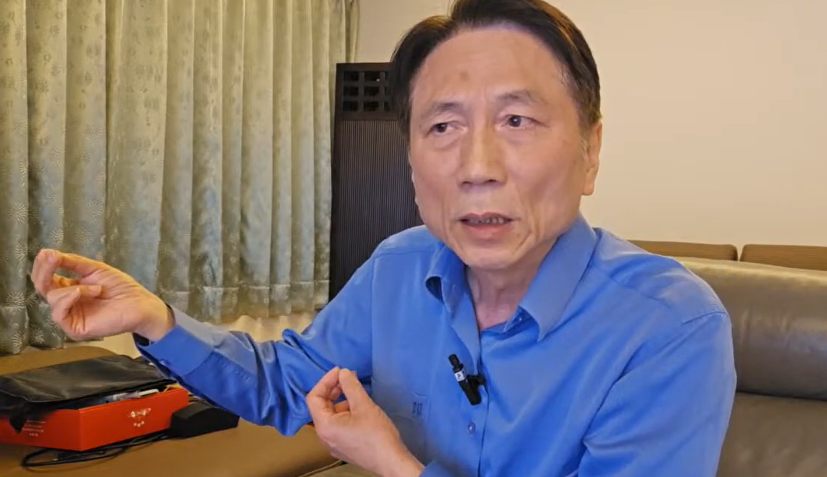 詹江村認為兩岸同屬中華民國。(翻攝自詹江村YouTube)