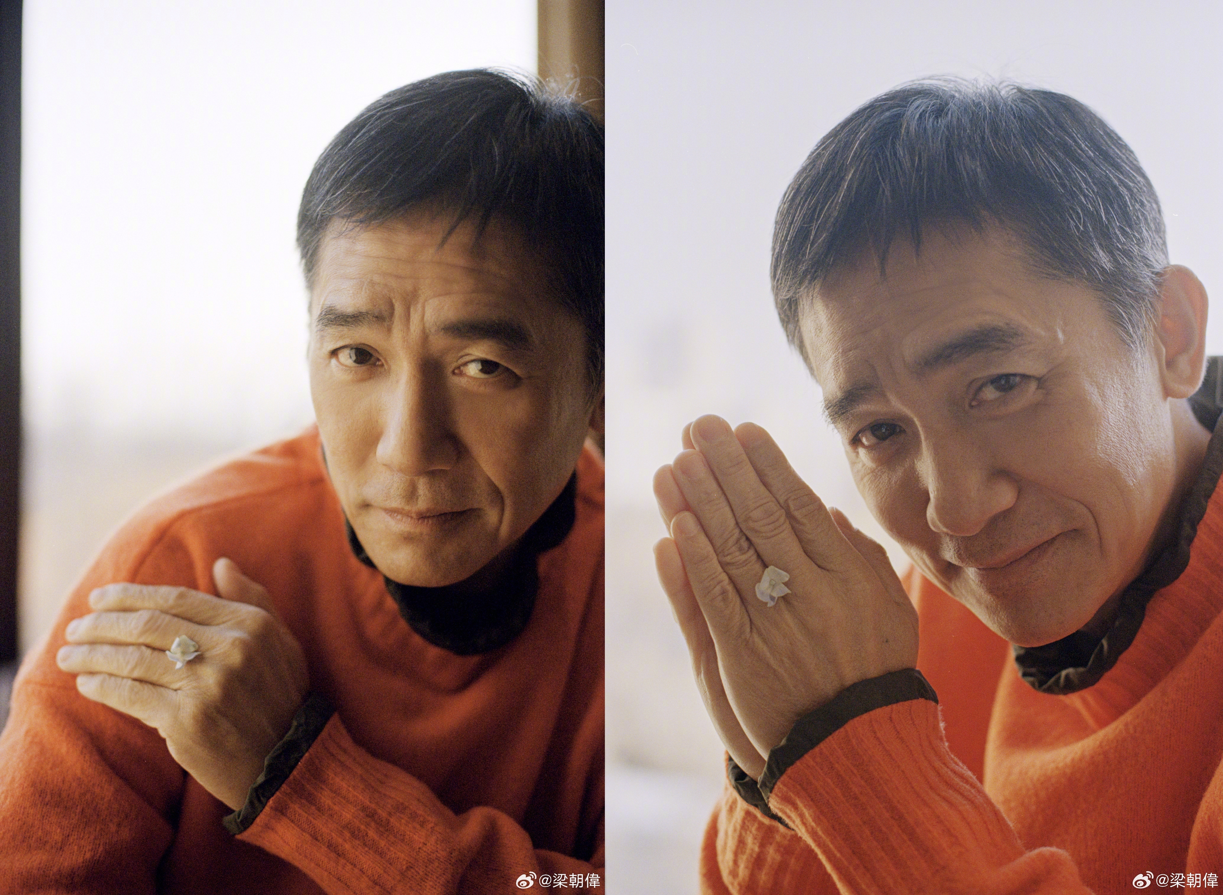 梁朝偉個性低調社恐,沒工作時長住日本,能在香港遇到他其實並不算容易。(梁朝偉微博)