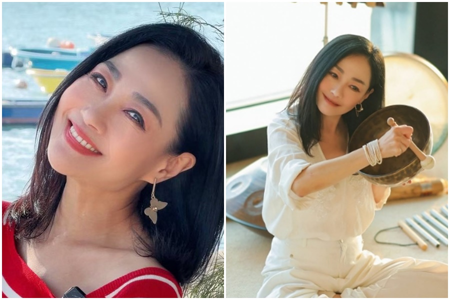 曾獲亞洲小姐季軍、拍過經典電影《賭神》的女星楊玉梅,凍齡有術,多年來秉持「不婚不生」主義。(翻攝自楊玉梅臉書、IG)