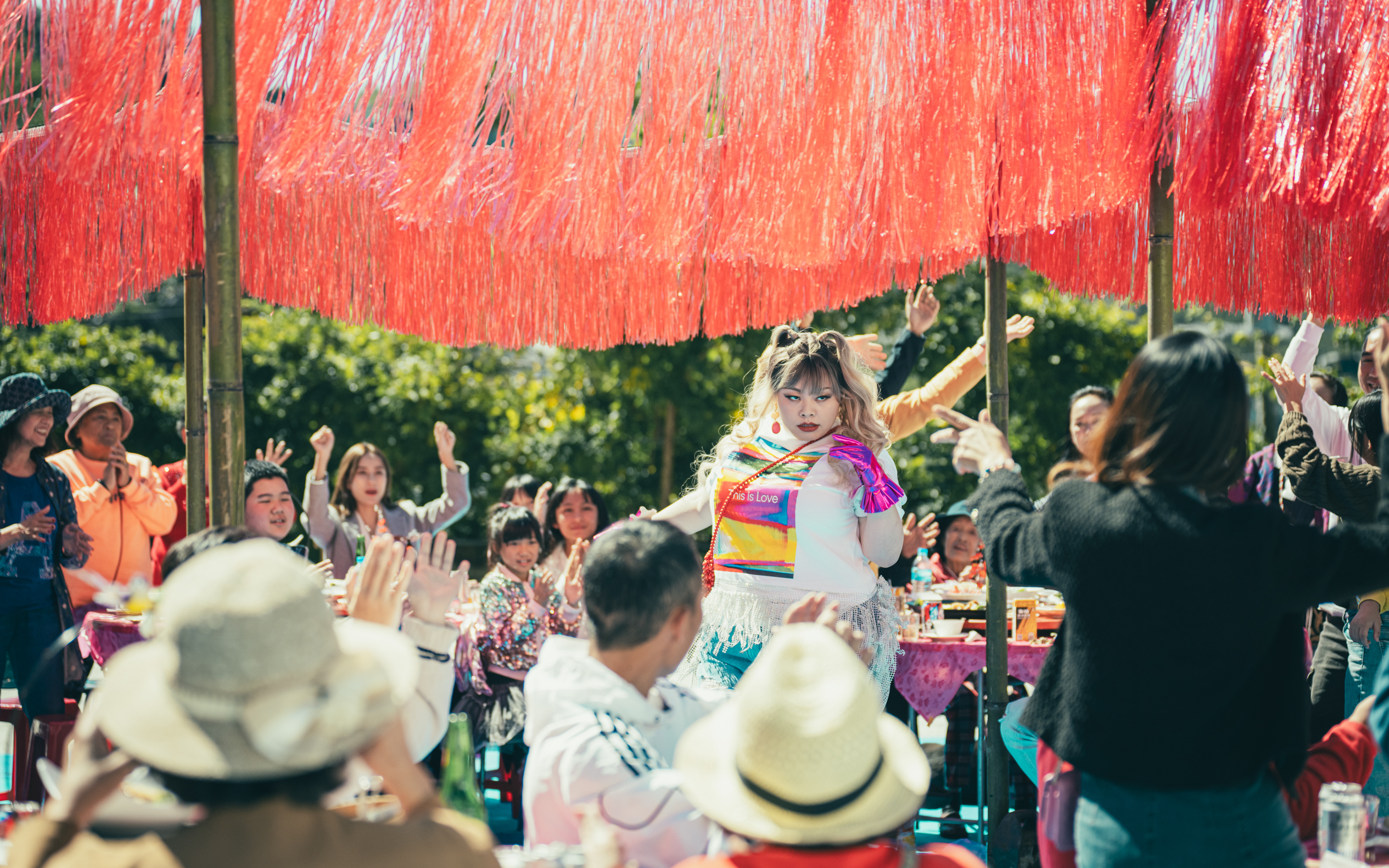 台日混血女星渡邊直美剛結束北美巡演,就直接來台加入《祖先鬼》的宣傳。 ( 華映提供)