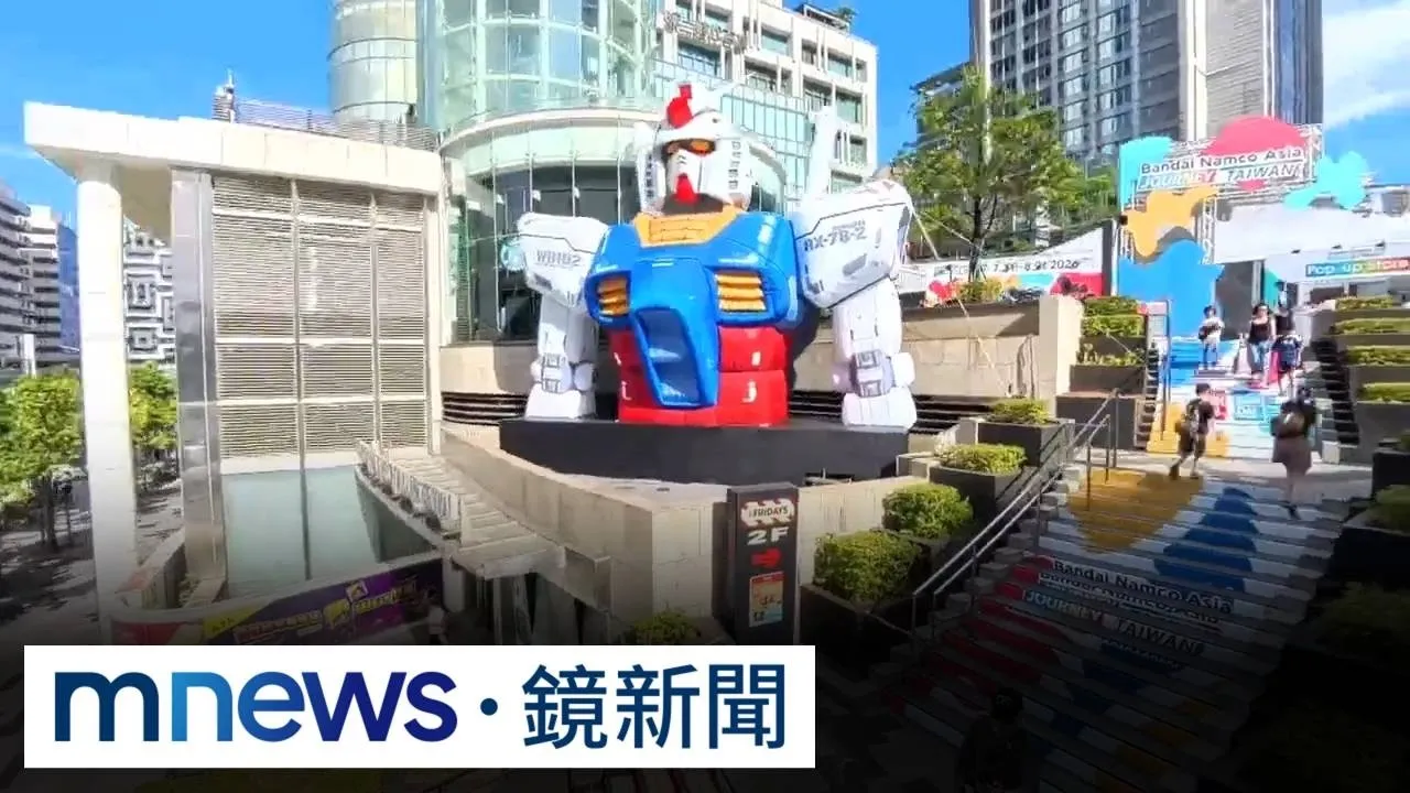 獨家／5公尺高鋼彈坐鎮　20+人氣IP角色擠爆信義商圈
