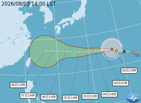 中颱白海豚可能北轉！最快週五發海警　週末最接近台灣

