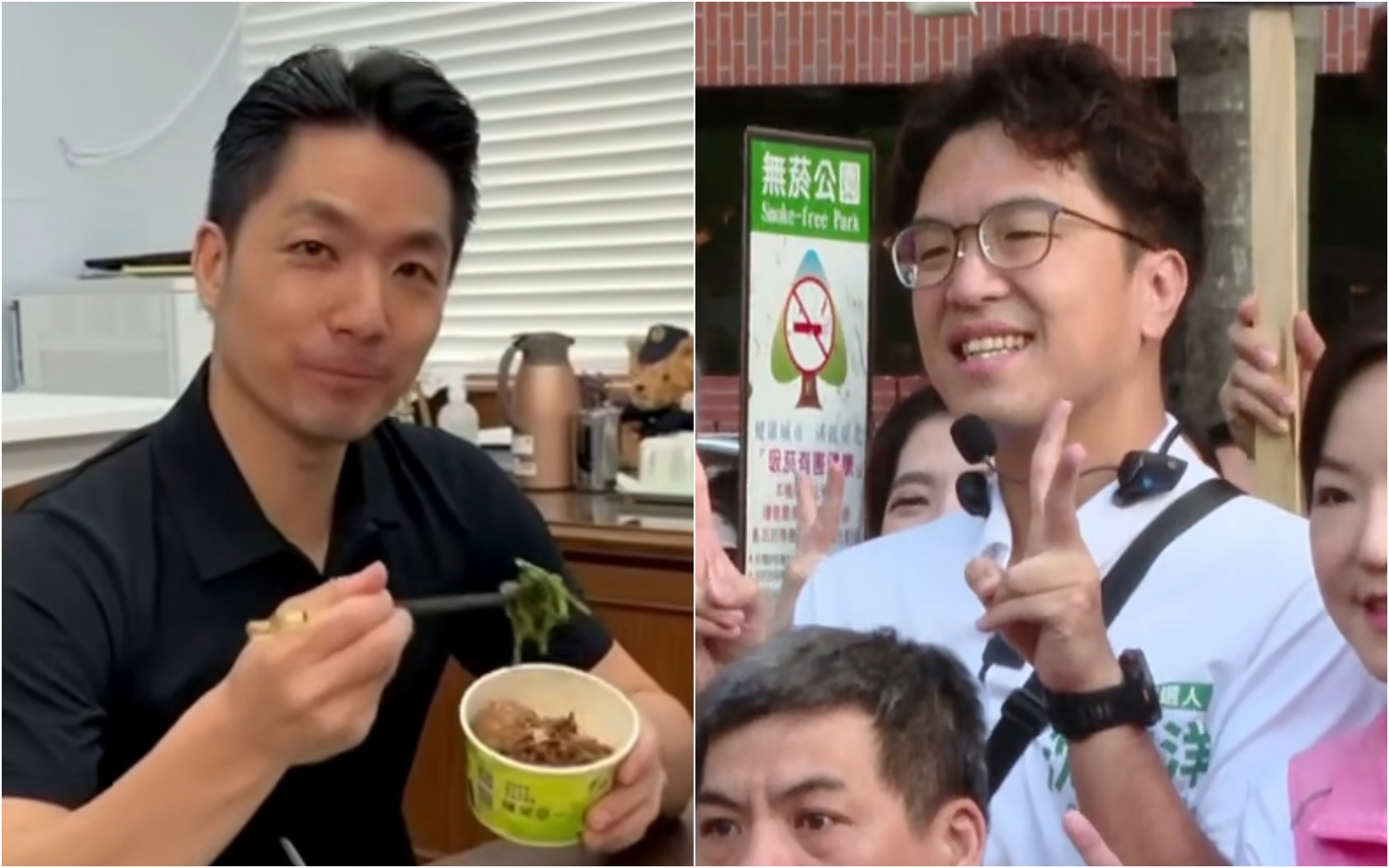 蔣萬安用行動「吃鬍鬚張」表達支持,沈伯洋今被問及此事也做出回應了。(鏡新聞)
