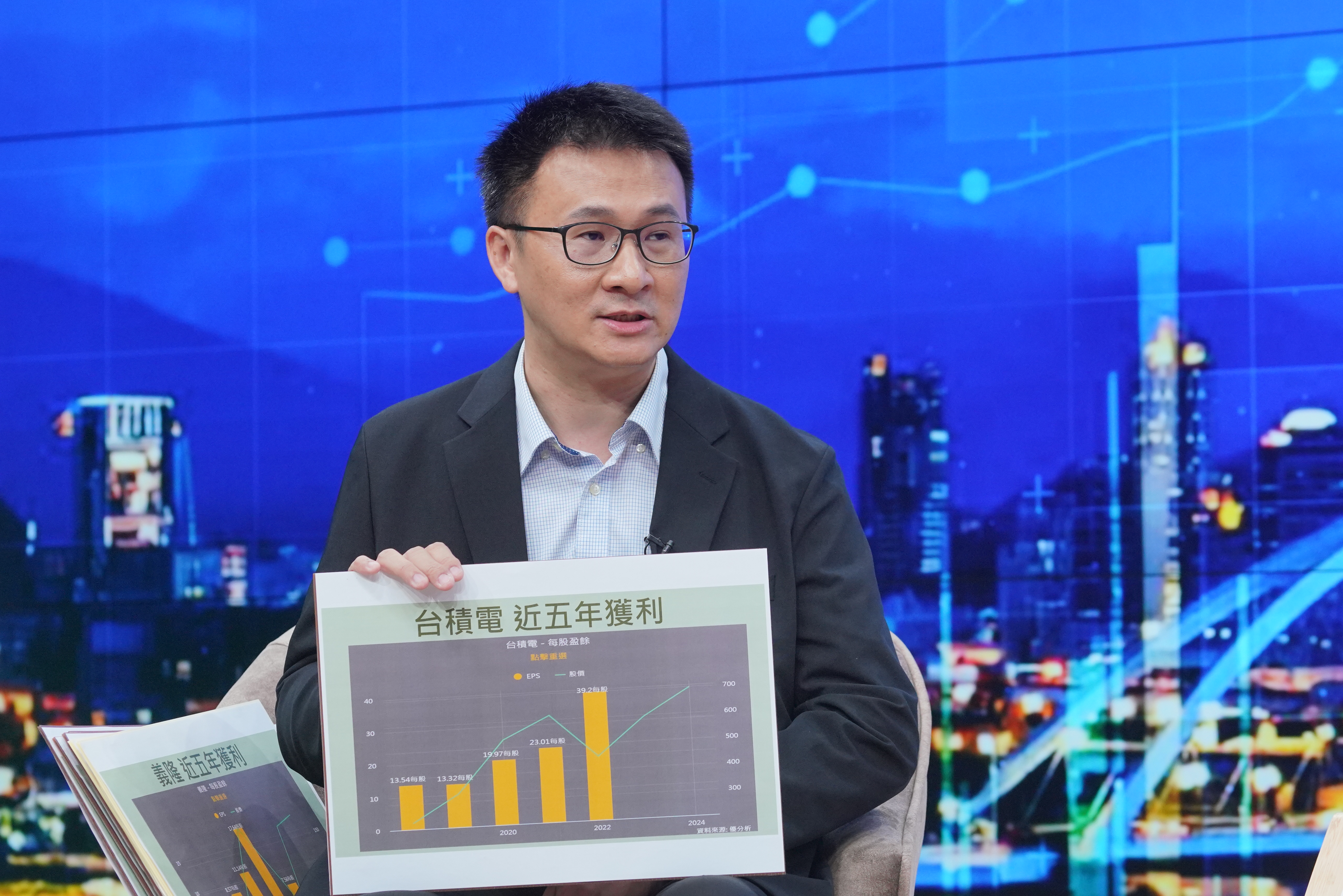 股海老牛表示,台積電法說釋出強勁展望,加深他對AI趨勢的信心。