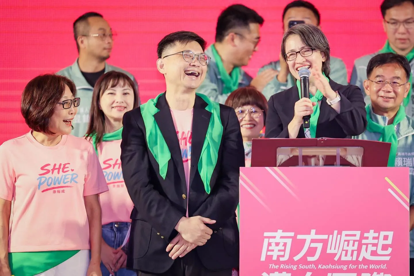 戰貓高雄挺「隆貓」！　蕭美琴讚賴瑞隆：溫和外表藏爆發力