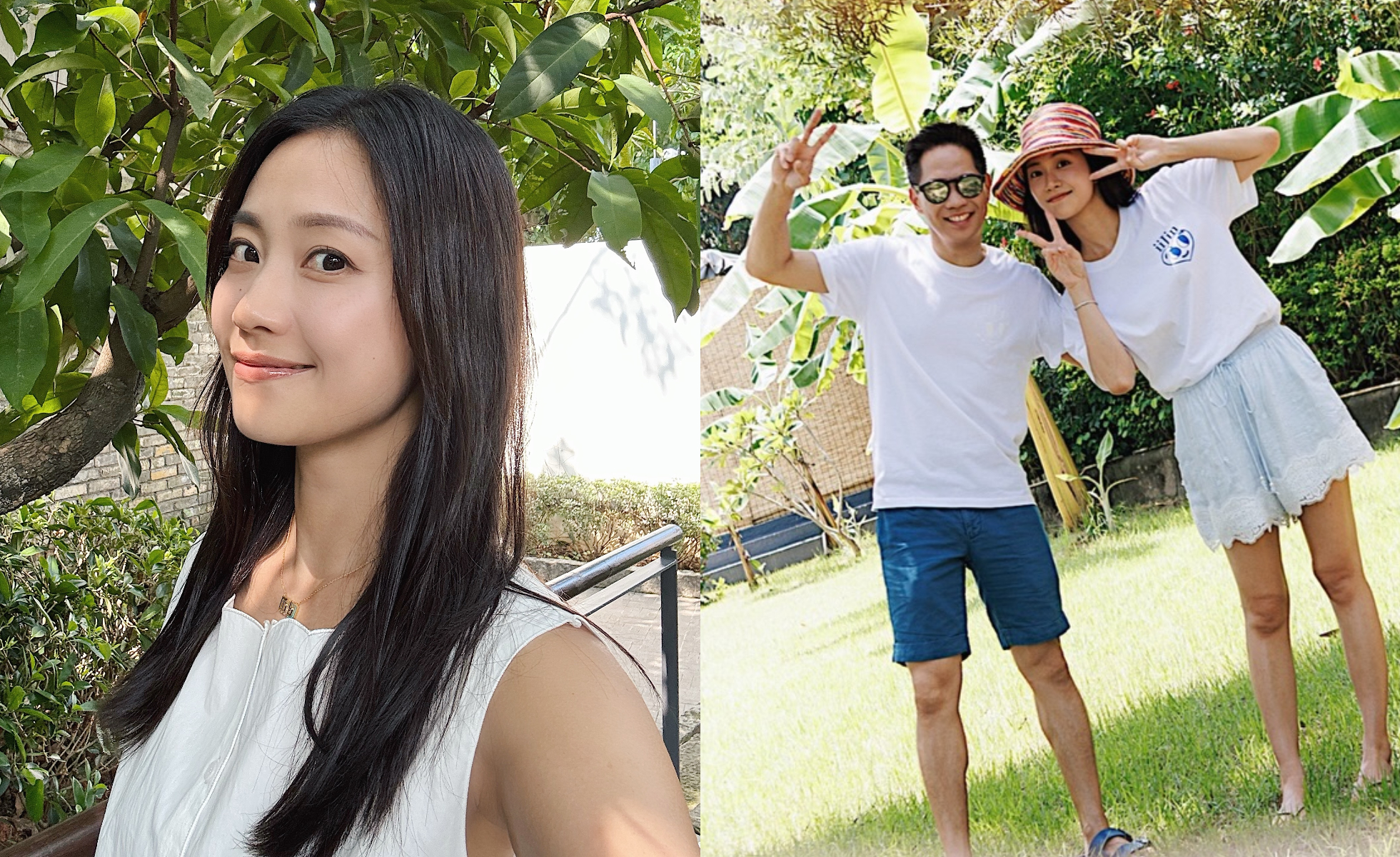 楊愛瑾2016年嫁給永安集團太子爺郭永淳,夫妻結婚10年依舊恩愛,近日帶著一雙子女返回中山尋根。(翻攝mikiyeung IG)