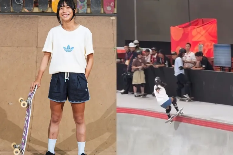 名古屋亞運／走出低潮「保留大招」！　台灣14歲滑板新星林逸凡分組第1闖決賽