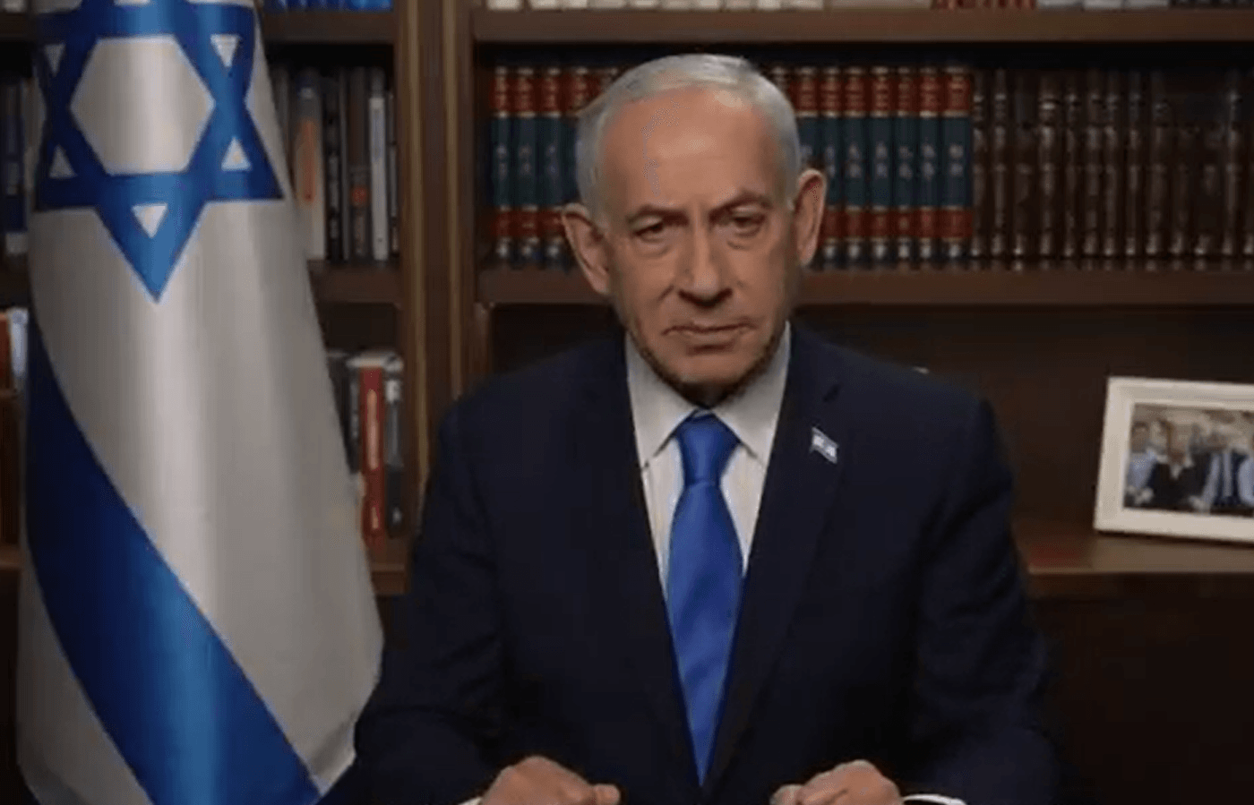 納坦雅胡表示空襲伊朗,是為消除該恐怖政權所帶來的生命威脅。(翻攝自X@netanyahu)