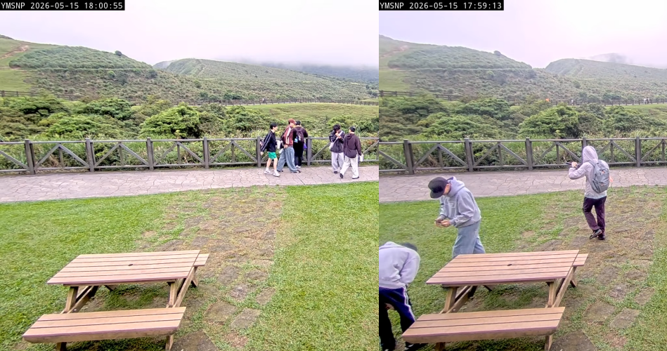 事發後擎天崗鏡頭君所見之處吸引大票人馬紛紛到場打卡朝聖、對鏡頭揮手。(翻攝自YT)