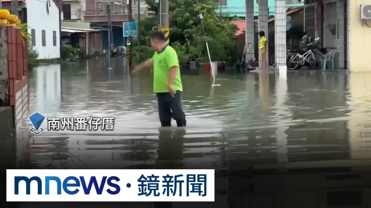 豪雨炸屏東！潮州淹成一片　汽車濺兩米高水花