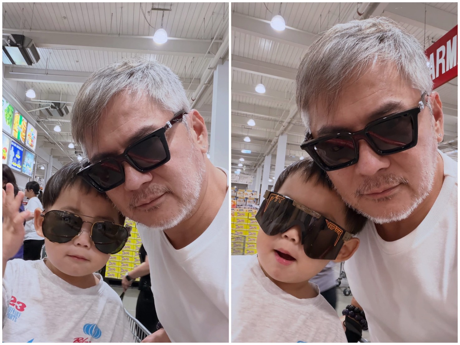 馬國賢陪兒子上課卻被老師誤以為是阿公。臉書