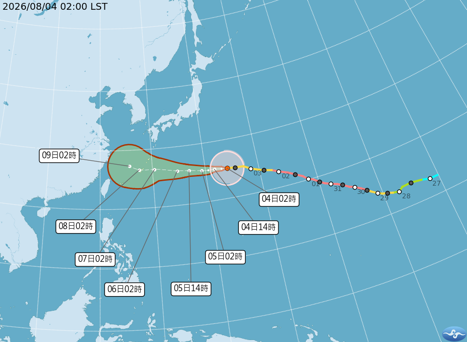 烤番薯模式持續！中颱「白海豚」最快這天發海警　週末雨彈炸山區