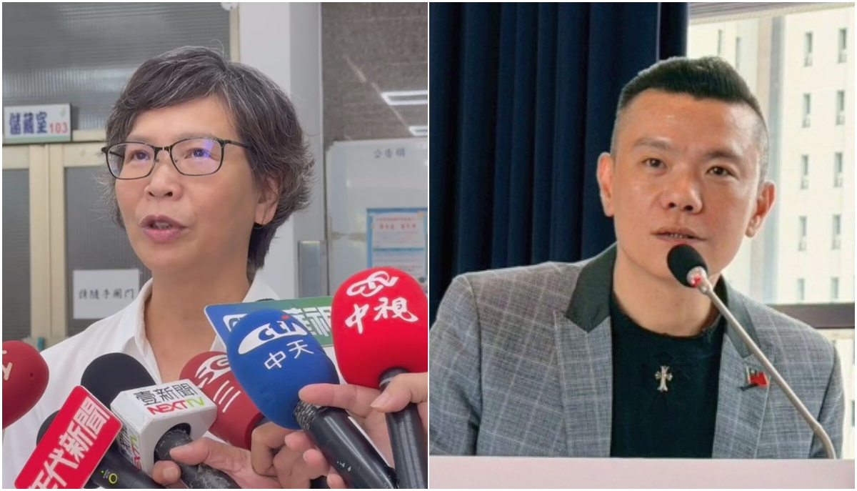 江和樹(右)隔空開槓蔡壁如(左)。(資料照、翻攝江和樹臉書)