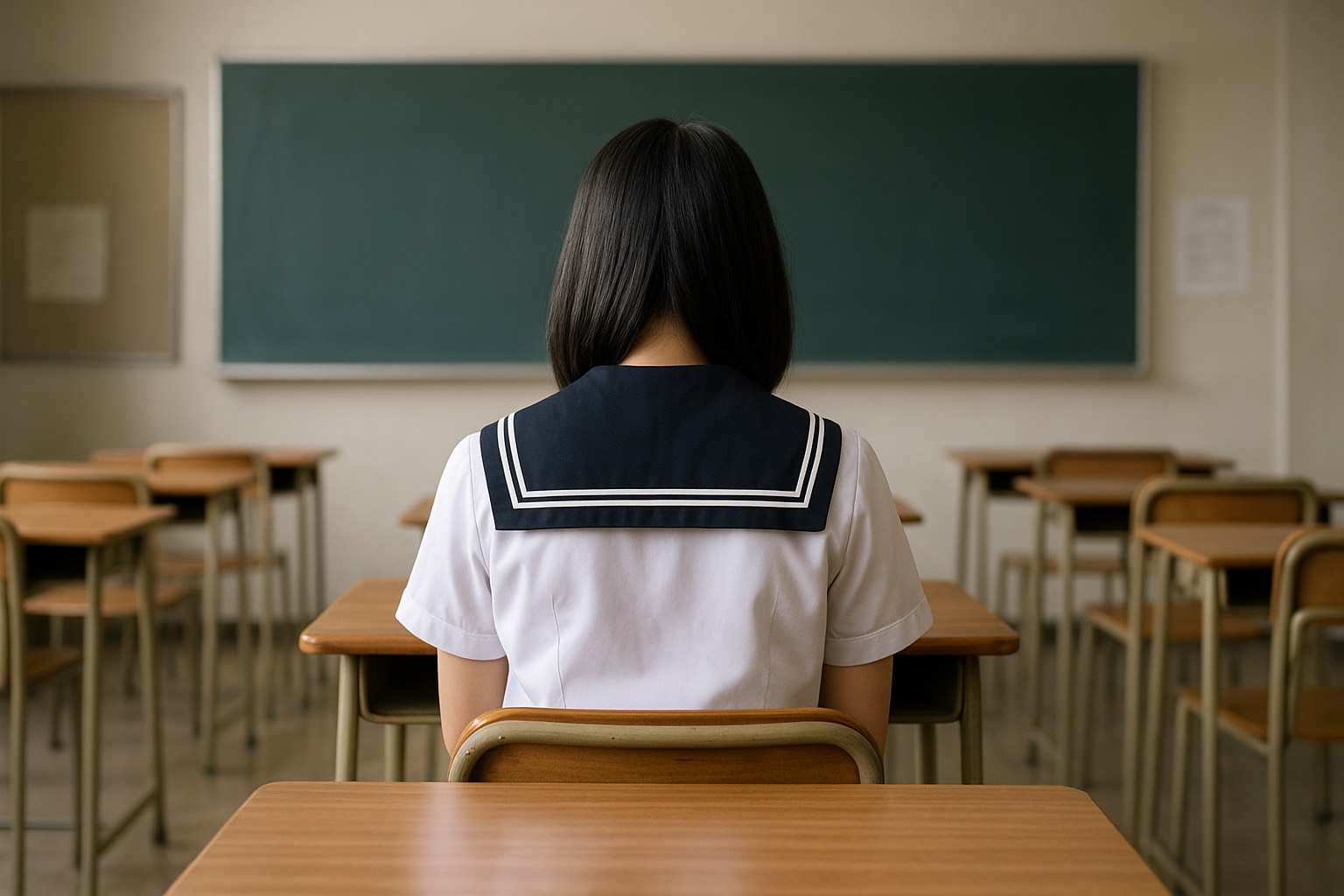 京都一所國中也爆發女學生遭男老師偷拍更衣的事件。(示意圖,ChatGPT生成)