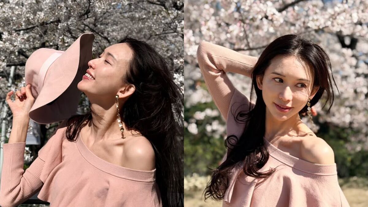 林志玲在Instagram分享一系列賞櫻美照,以優雅氣質與凍齡外貌掀起熱議。(翻攝自林志玲IG)