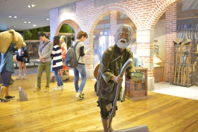 常設展平原層藝丐人模。(翻攝自蘭陽博物館)