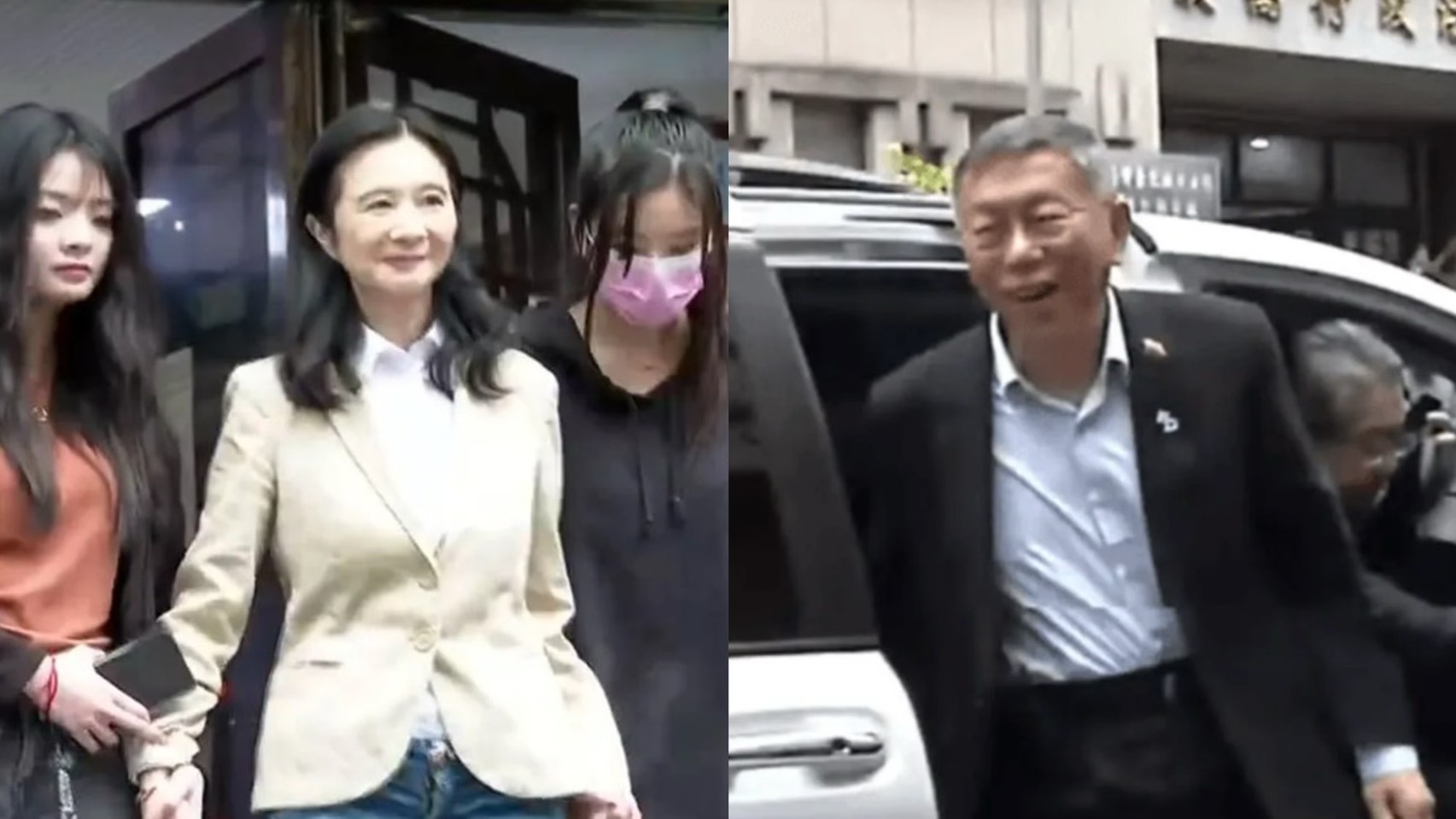 台北地方法院裁定柯文哲(右)、應曉薇延長限制出境、出海8月。(資料畫面)