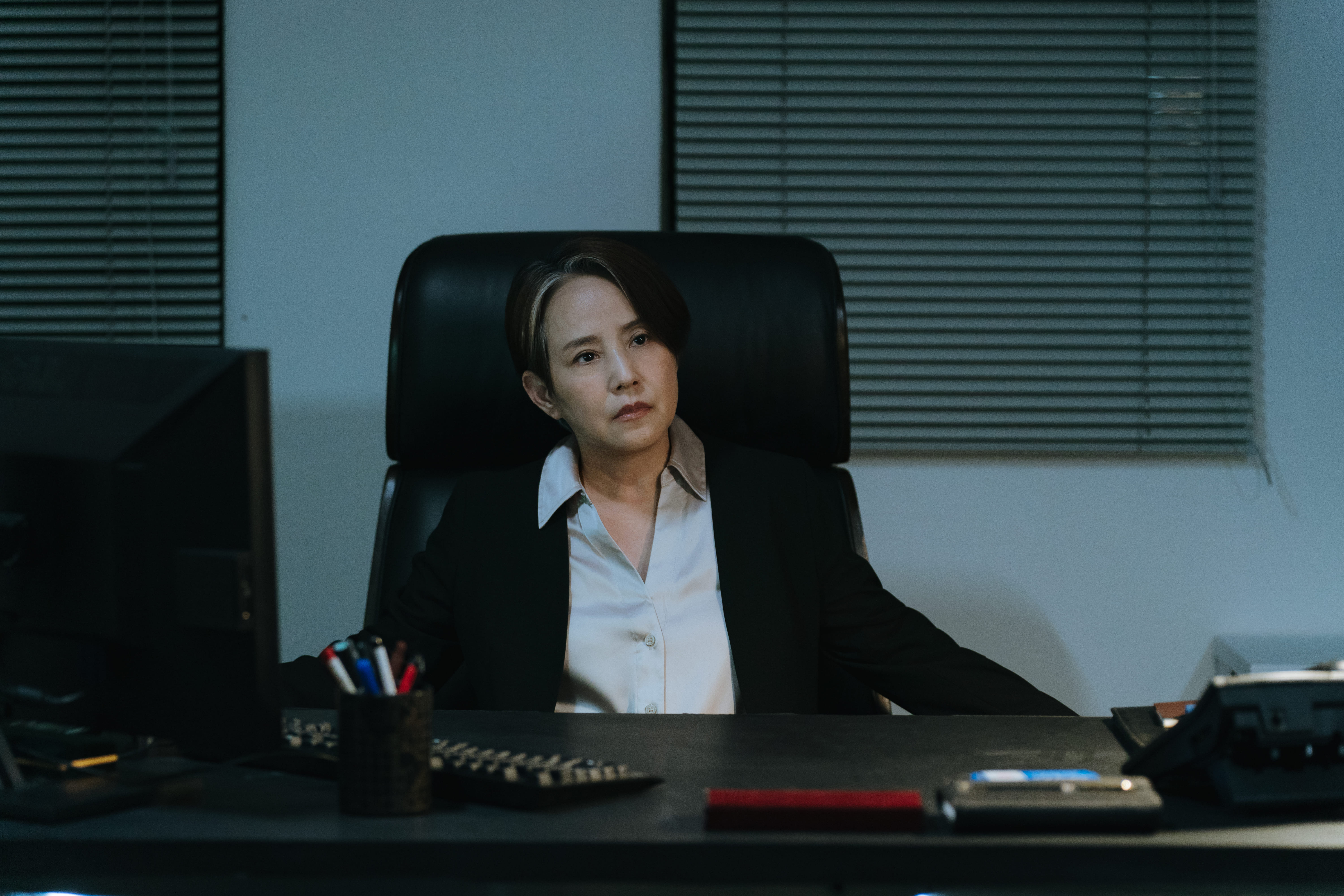 李明依《成名在望》演警界高層氣場強大。瀚草影視提供