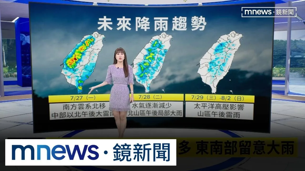 紅霞颱風走了雨還在　週三前天氣不穩定
