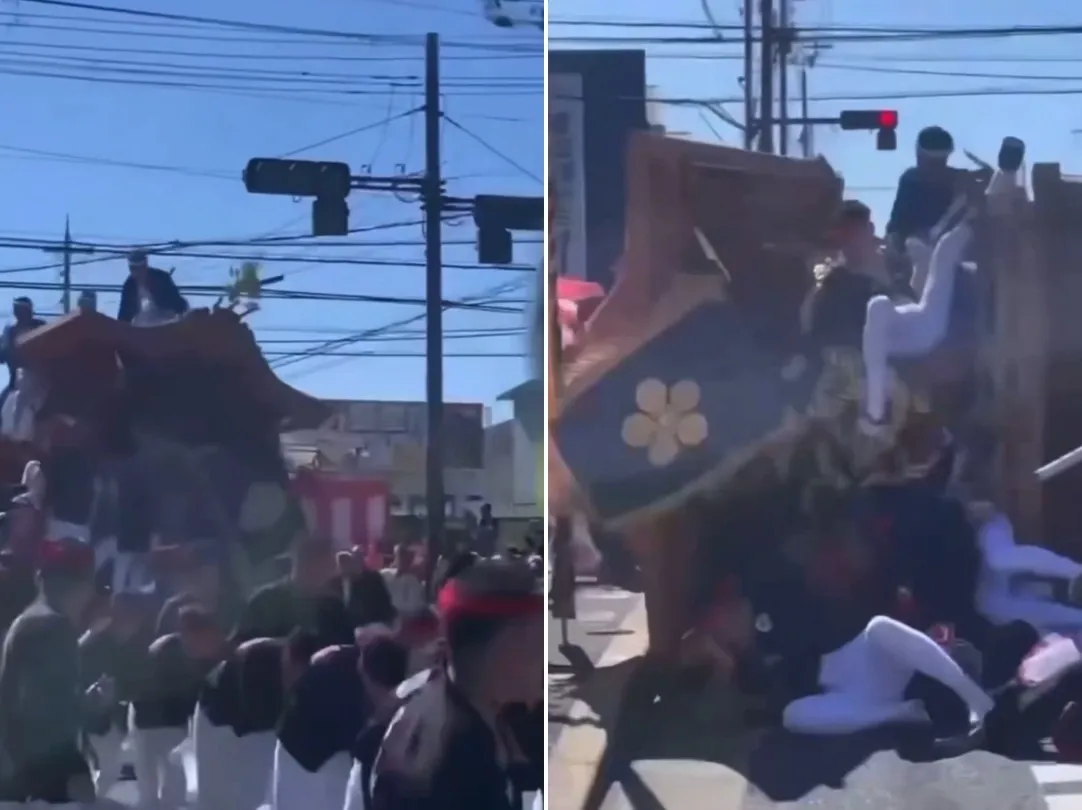 大阪2祭典「接連翻車」出人命！疑過彎失速多人慘摔　2男不治身亡