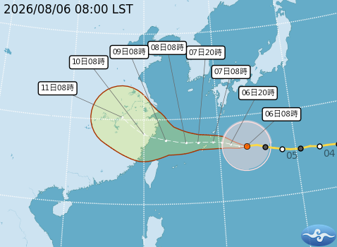 北北基等4縣市暴風侵襲率破4成！中颱白海豚暴風圈恐削北部陸地 　專家：不排除發陸警