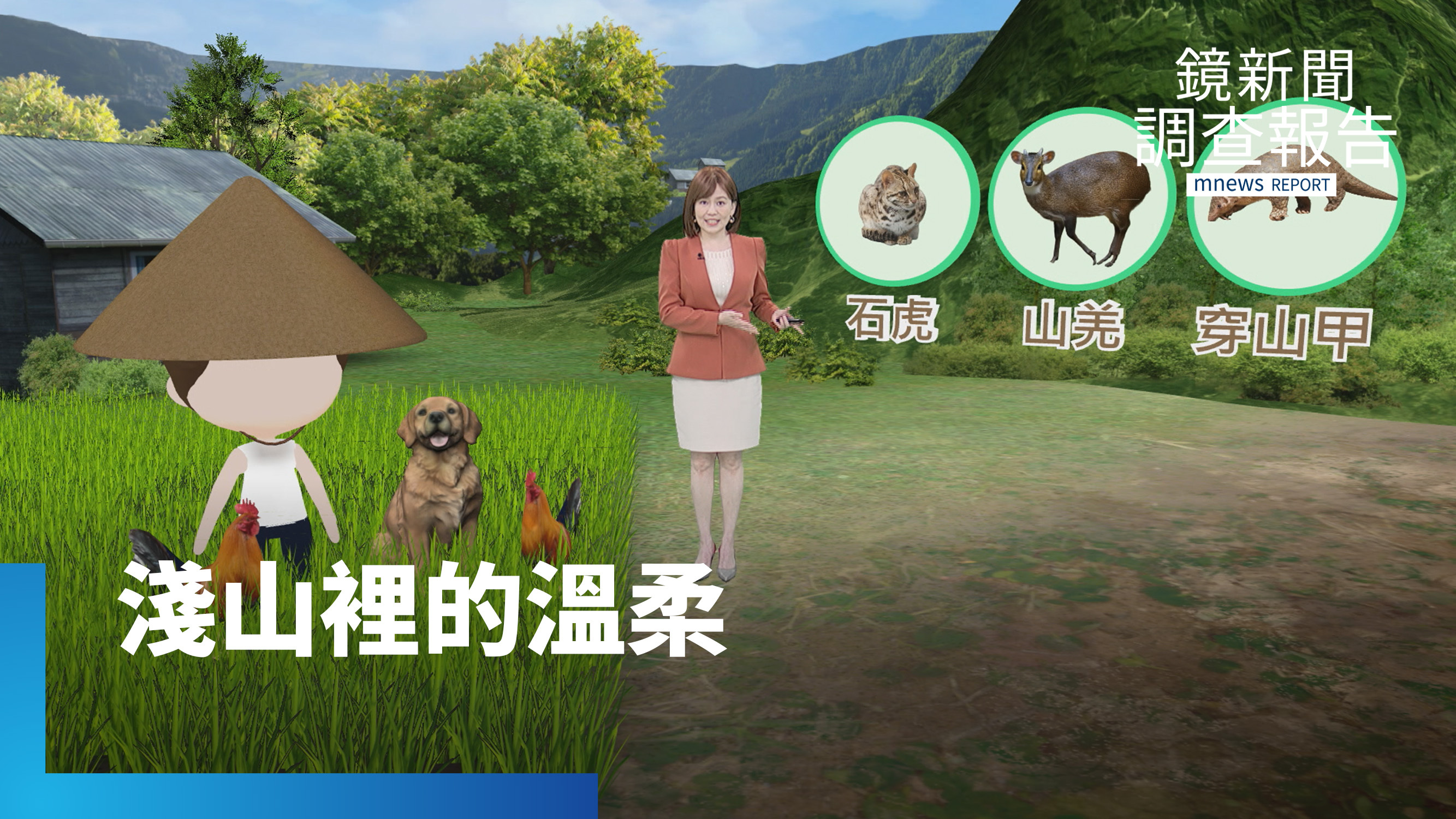 《淺山裡的溫柔》總集 愛玉田等石虎 農地變棲地 百年水梯田復育原生種 里山精神在台灣淺山落地生根 從苑裡到淡水的溫柔守護