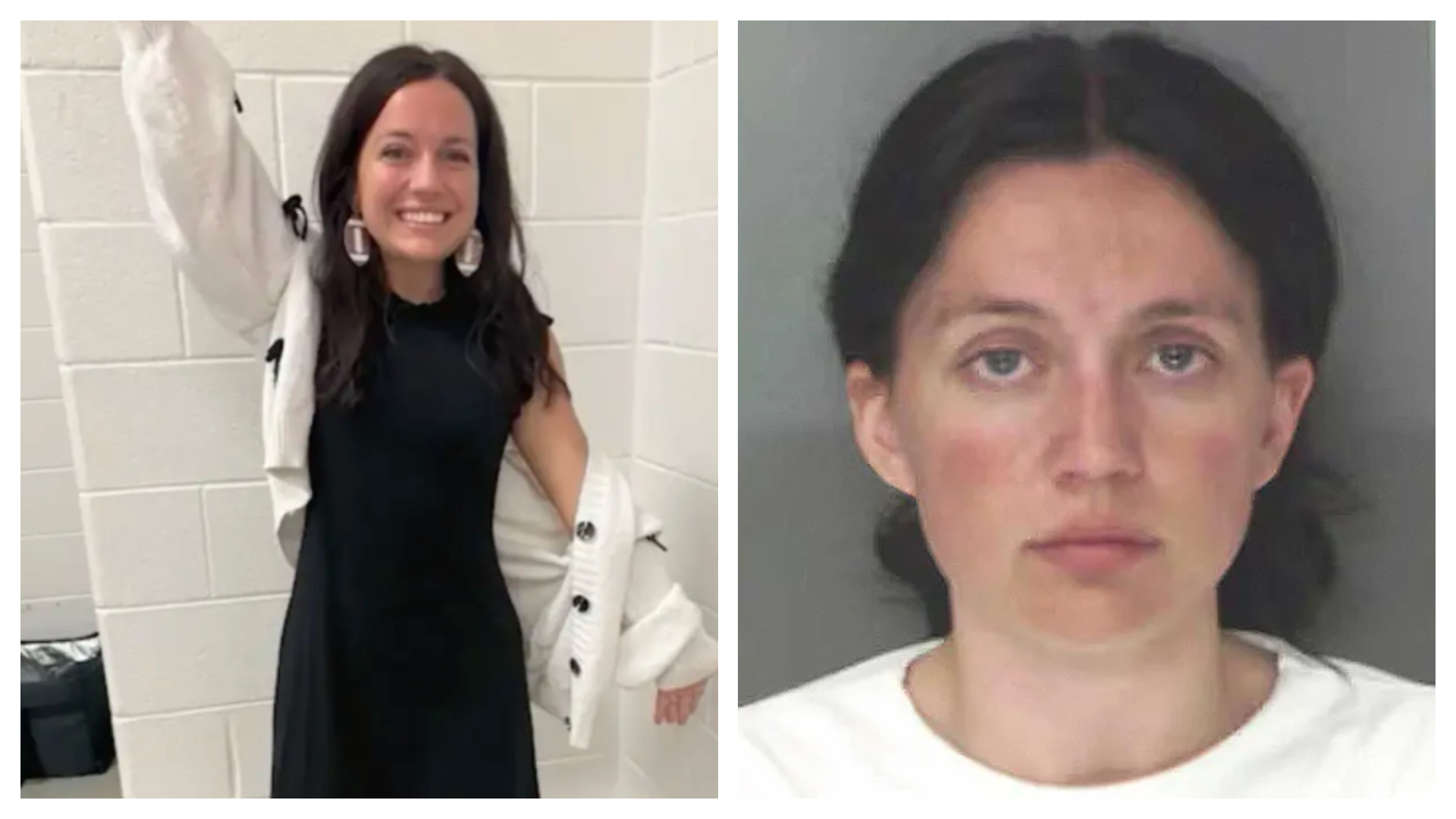 美國喬治亞州1名25歲高中教師尼可斯涉嫌侵犯6名學生。(翻攝自X、Douglas County Sheriff's Office)