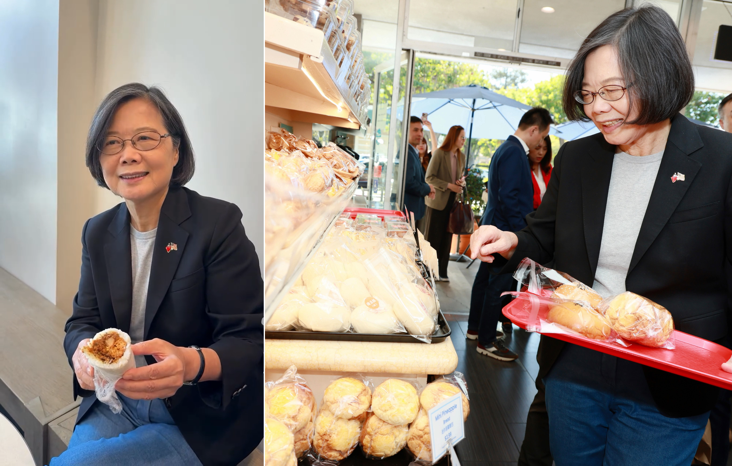 蔡英文訪美行圓滿結束今晨返台　登機前曬「飽睏神器」台式大飯糰