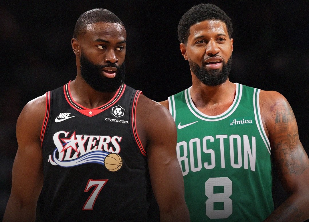塞爾提克送走Jaylen Brown,換回老將Paul George及未來4個選秀權。(翻攝自X@ShamsCharania)