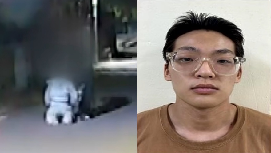 26歲男子金成佑無視法院接近限制令,跟蹤並闖入妻子娘家持刀刺殺出面擋刀的丈母娘,隨後將妻子強行擄走逃往江原道,首爾警方已依法公開金成佑身分影像並移送檢方。(翻攝自YT)